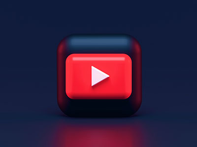 A video play button